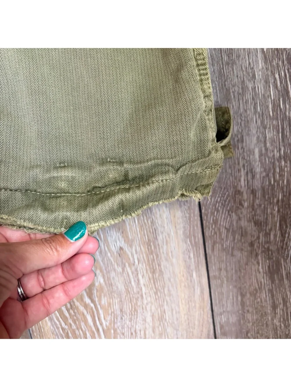 Free People Embellished Military Shirt Jacket